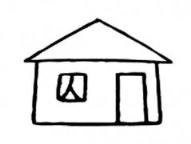 怎么画幼儿园简单的小房子简笔画的教程