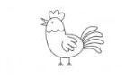 公鸡简笔画画法_怎么画公鸡的简笔画