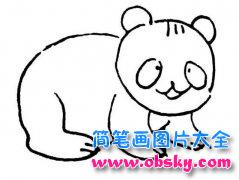 幼儿园熊猫简笔画