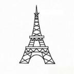 怎么画法国埃菲尔铁塔简笔画的教程