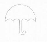 怎么画简单的手绘雨伞简笔画的教程