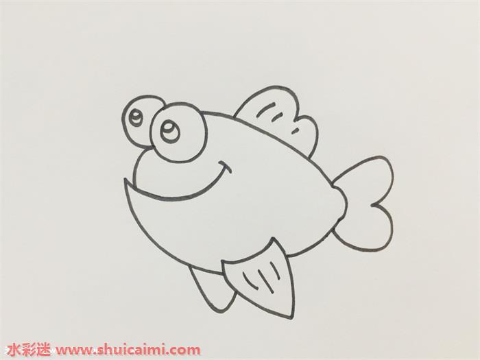 热带鱼简笔画怎么画？详细的热带鱼简笔画上色步骤