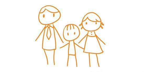 爸爸妈妈简笔画 爸爸妈妈简笔画一家人