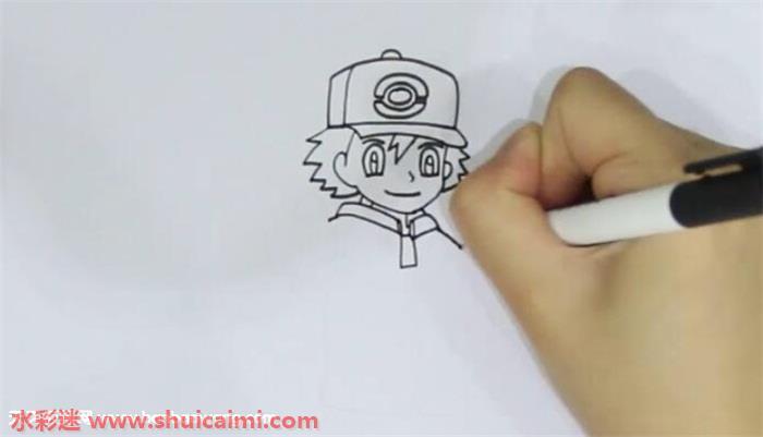 小智怎么画 小智简笔画彩色