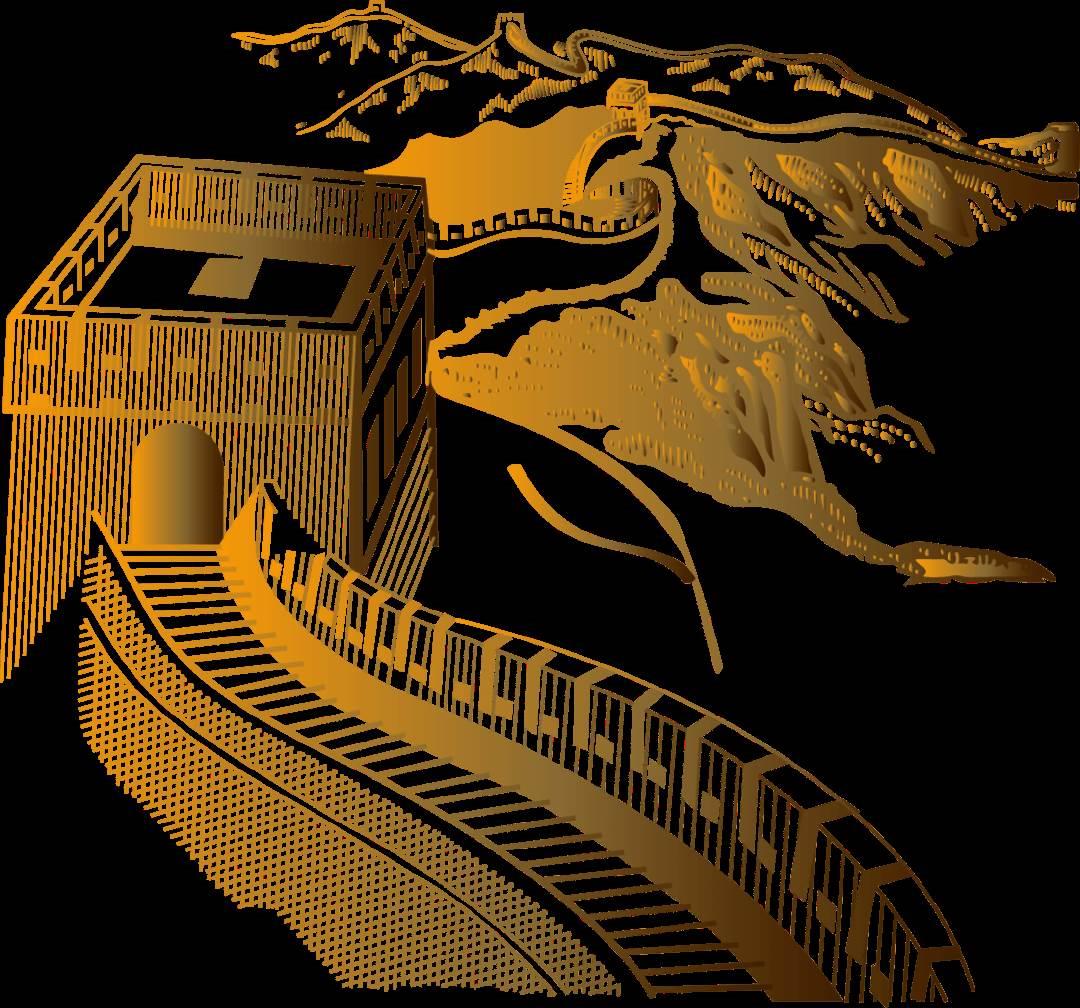 长城的简笔画 长城的简笔画带颜色