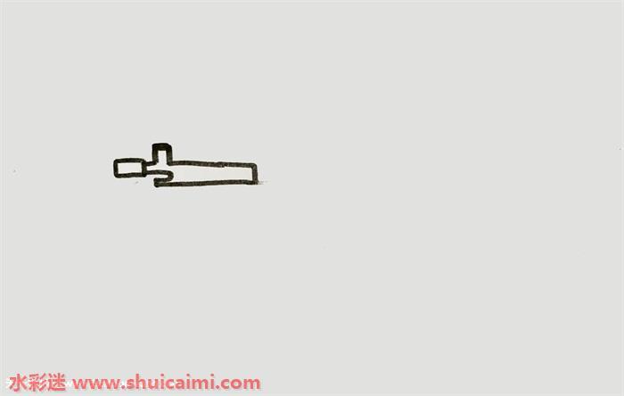 q8k狙击枪怎么画 q8k狙击枪简笔画步骤