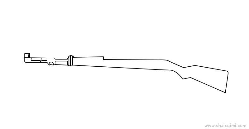 绝地求生98K儿童画怎么画 绝地求生98K简笔画好看
