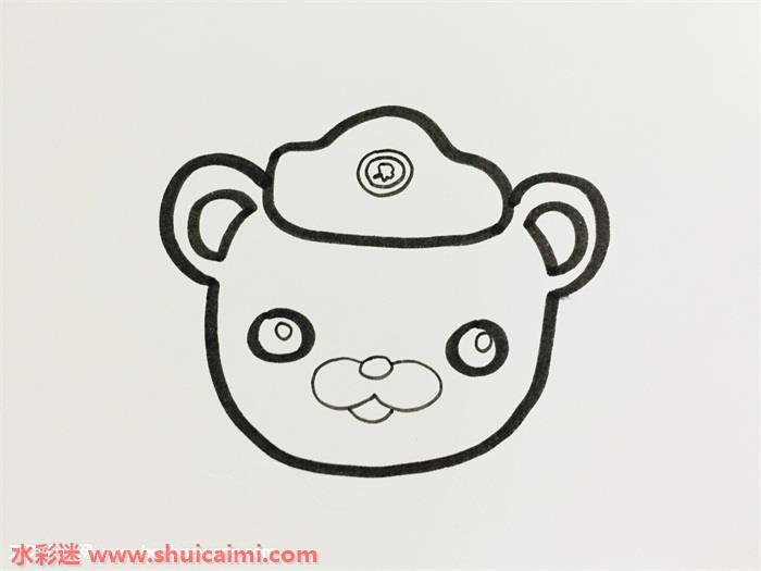 巴克队长怎么画 巴克队长简笔画彩色