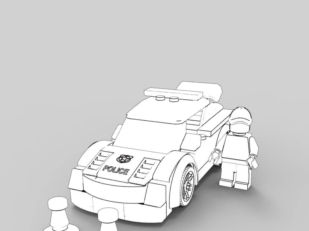 迷你乐高汽车简笔画 迷你乐高小汽车怎么画