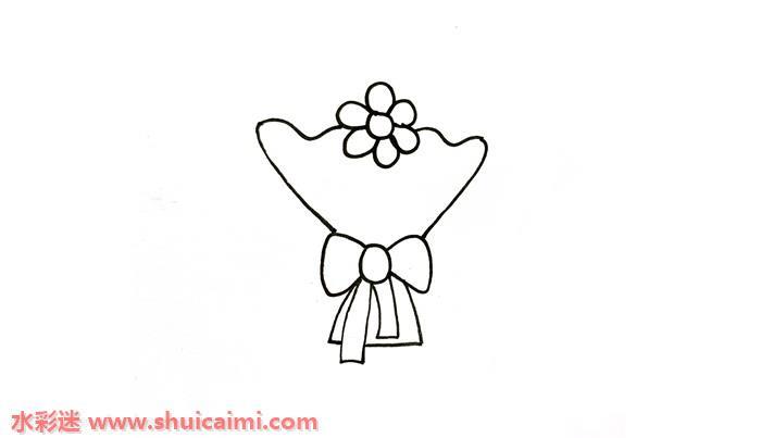 花束怎么画 花束简笔画简单又漂亮彩色