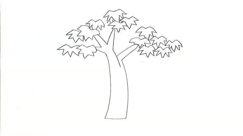 梧桐树简笔画怎么画 梧桐树简笔画步骤