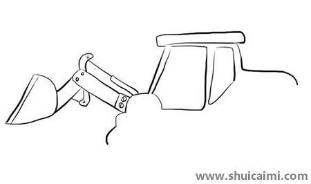 推土机儿童简笔画