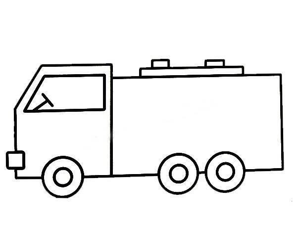 货车简笔画 货车简笔画儿童画
