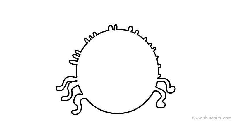 新型冠状病毒儿童画怎么画 新型冠状病毒简笔画画法