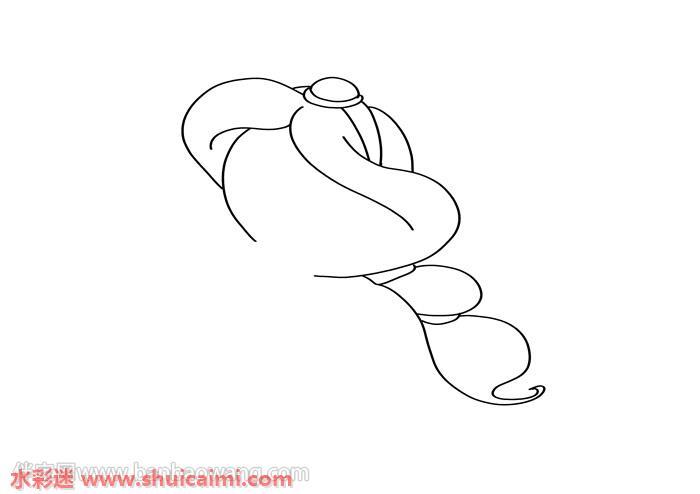 茉莉公主怎么画 茉莉公主简笔画图片