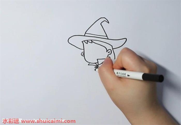小魔女怎么画 小魔女简笔画漂亮