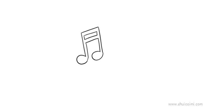 音符儿童画怎么画 音符简笔画顺序