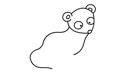 貂的简笔画怎么画 水貂简笔画
