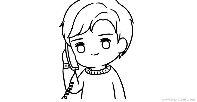 世界电信和信息社会日儿童画怎么画 世界电信和信息社会日简笔画图片