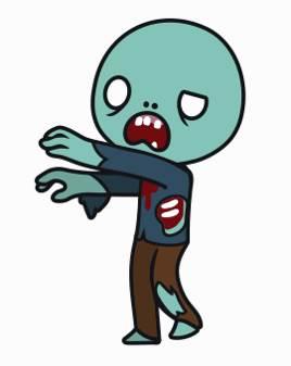 僵尸简笔画 僵尸简笔画图片大全