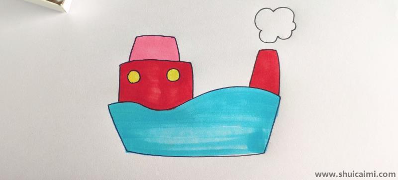 轮船儿童简笔画怎么画 轮船儿童画好看