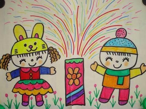 画一张过新年的绘画作品 画一张过新年的绘画作品怎么画