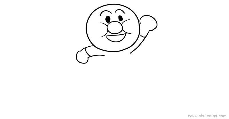 面包超人儿童画怎么画 面包超人简笔画图片大全