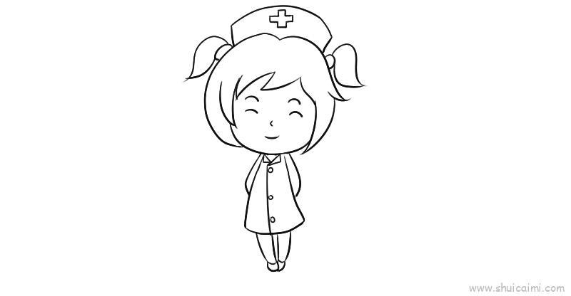 护士儿童画怎么画 护士简笔画画法