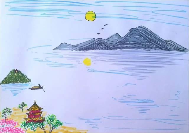 诗配画图片大全简笔画 诗配画图片简笔画