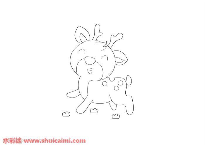 鹿怎么画 鹿简笔画漂亮彩色