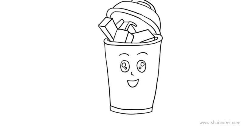 可回收垃圾儿童画怎么画 可回收垃圾简笔画步骤