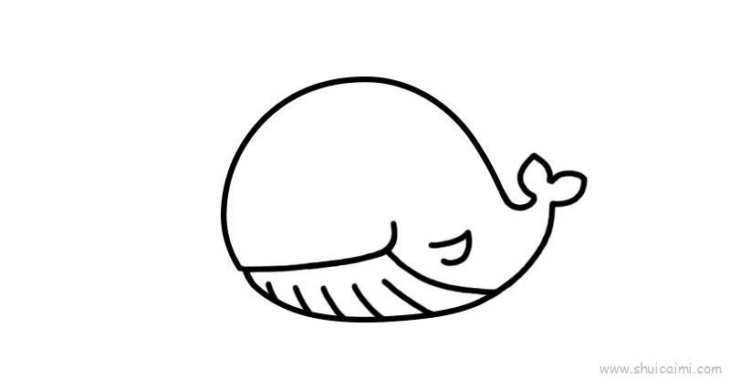 鲸鱼儿童画怎么画 鲸鱼简笔画画法