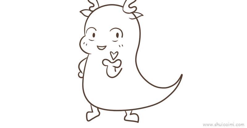 小怪兽卡通简笔画绘画教学