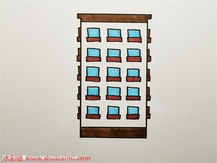 楼房怎么画 楼房简笔画画法