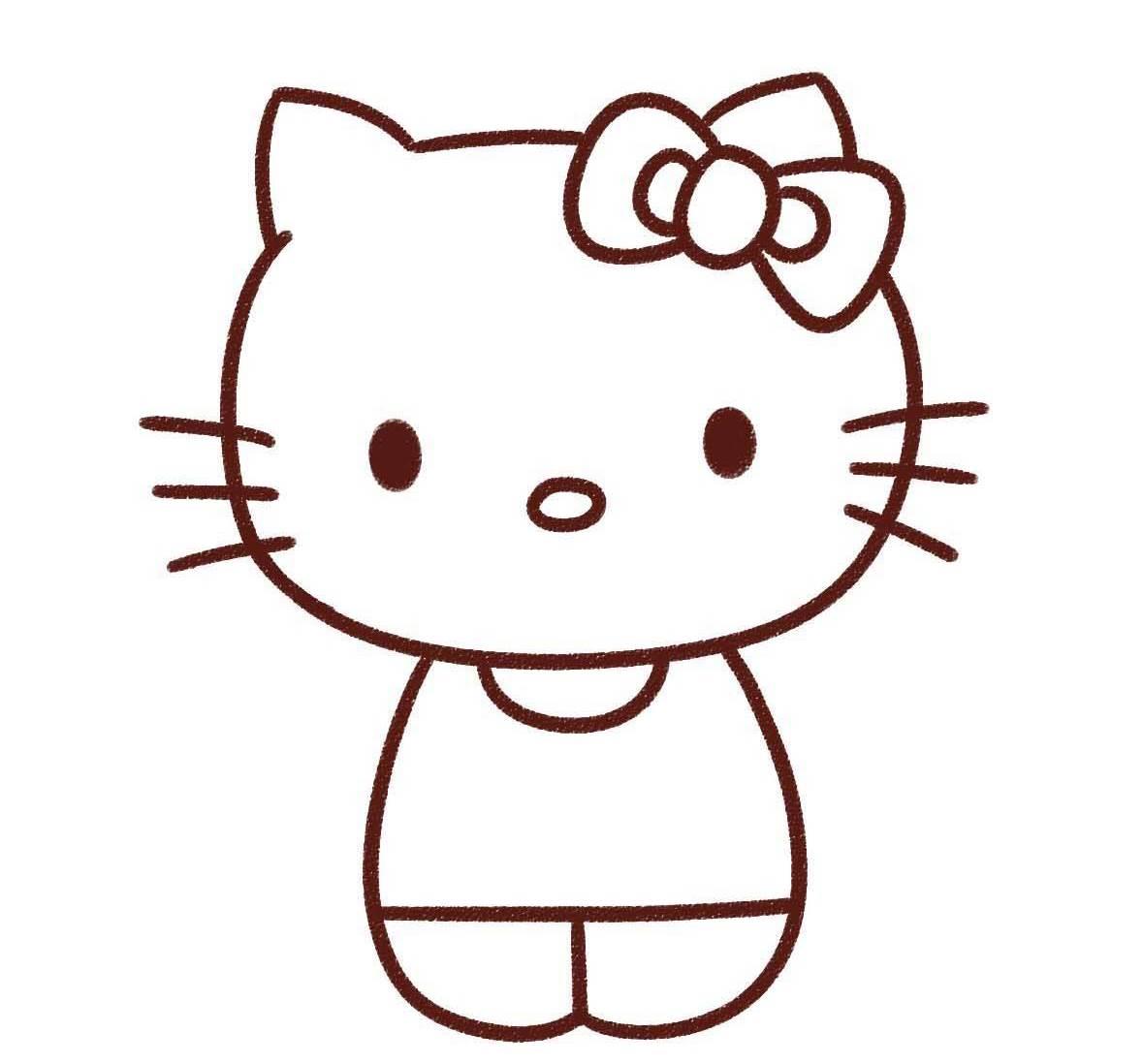 凯蒂猫简笔画图片大全 凯蒂猫简笔画图片大全hellokitty