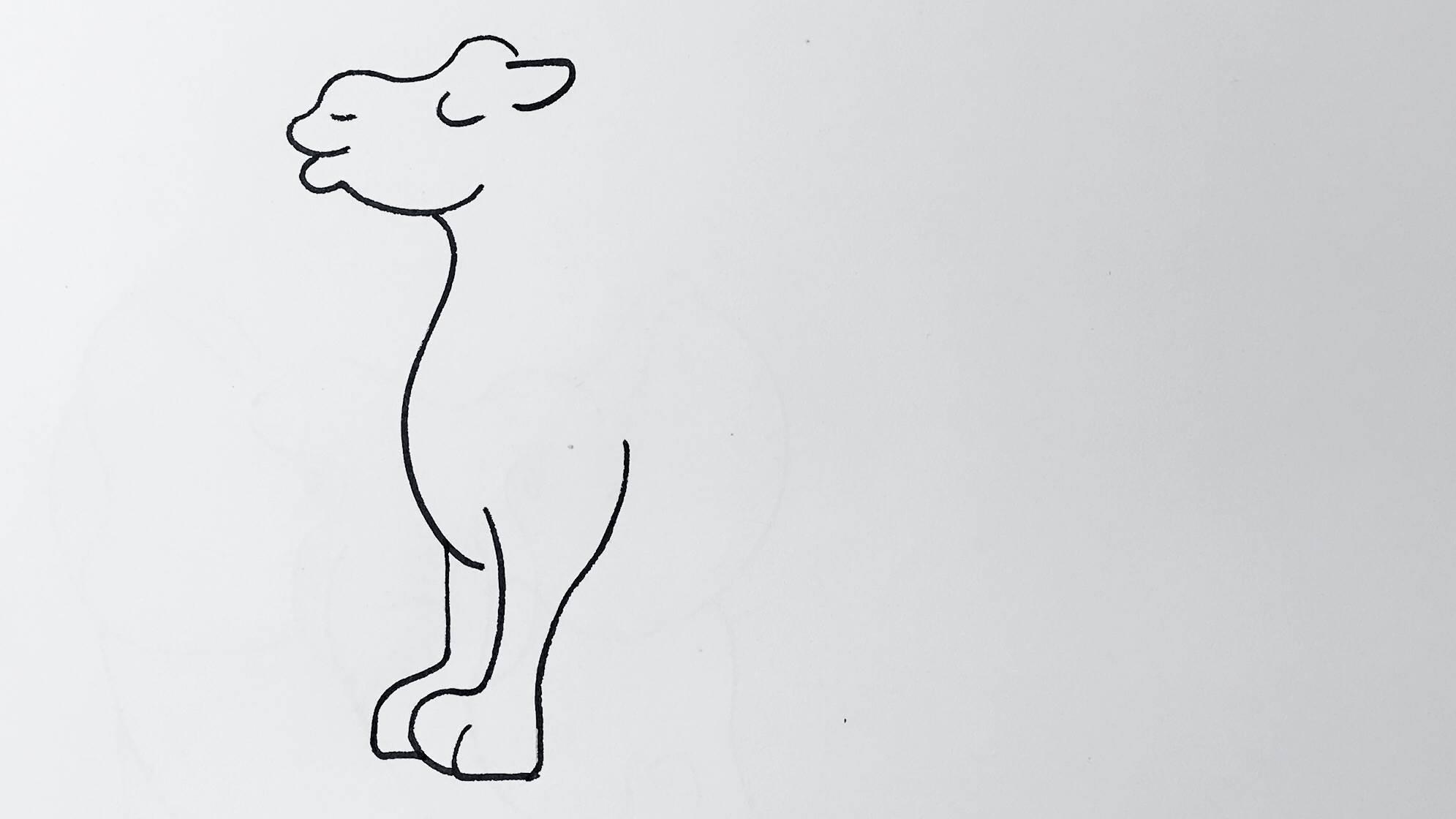 骆驼的简笔画图片大全 骆驼的简笔画图片大全大图