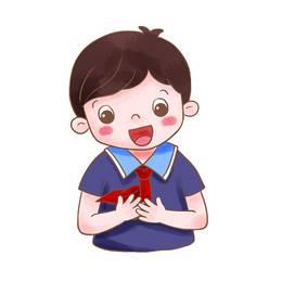 戴红领巾的小孩简笔画 戴红领巾的小孩简笔画一男一女