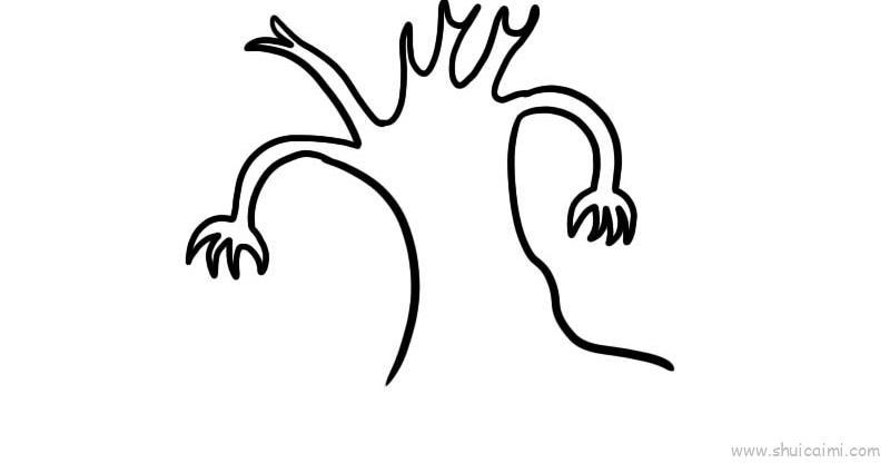 鬼树儿童画怎么画 鬼树简笔画画法