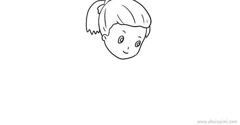 席地而坐儿童画怎么画 席地而坐简笔画简单又好看