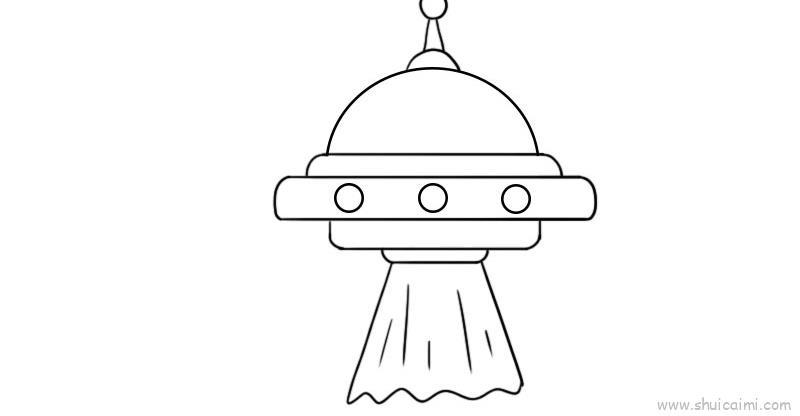 飞船儿童画怎么画 飞船简笔画步骤