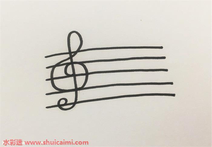 乐谱怎么画 乐谱简笔画简单又漂亮彩色