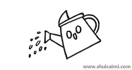 劳动节浇水儿童简笔画