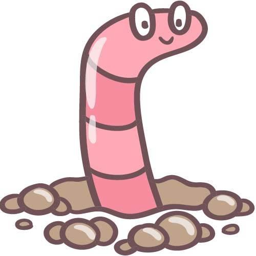 蚯蚓简笔画 蚯蚓简笔画彩色