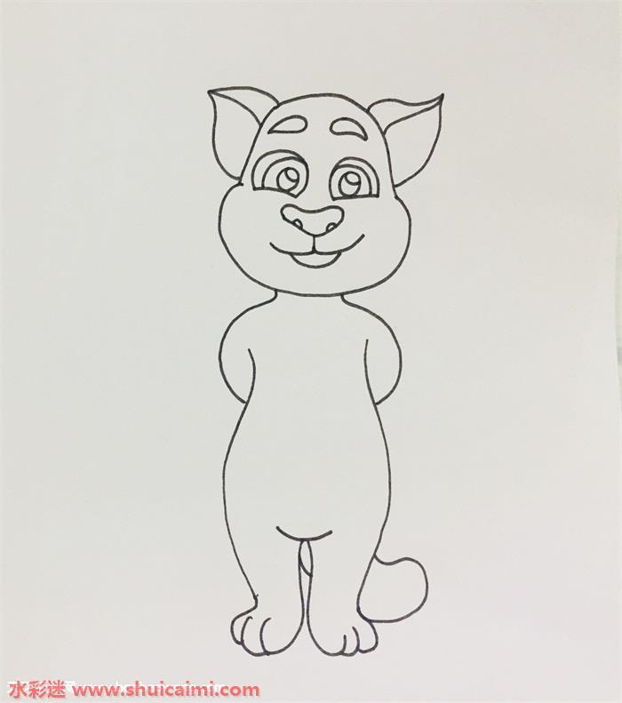 会说话汤姆猫怎么画 会说话汤姆猫简笔画简单又漂亮
