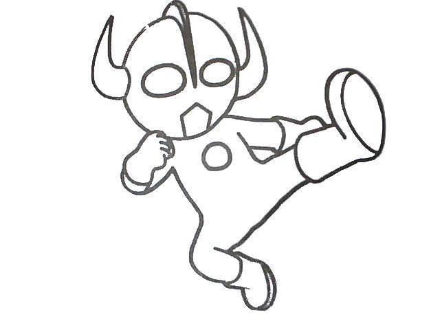 奥特曼简笔画 奥特曼简笔画简单又帅气