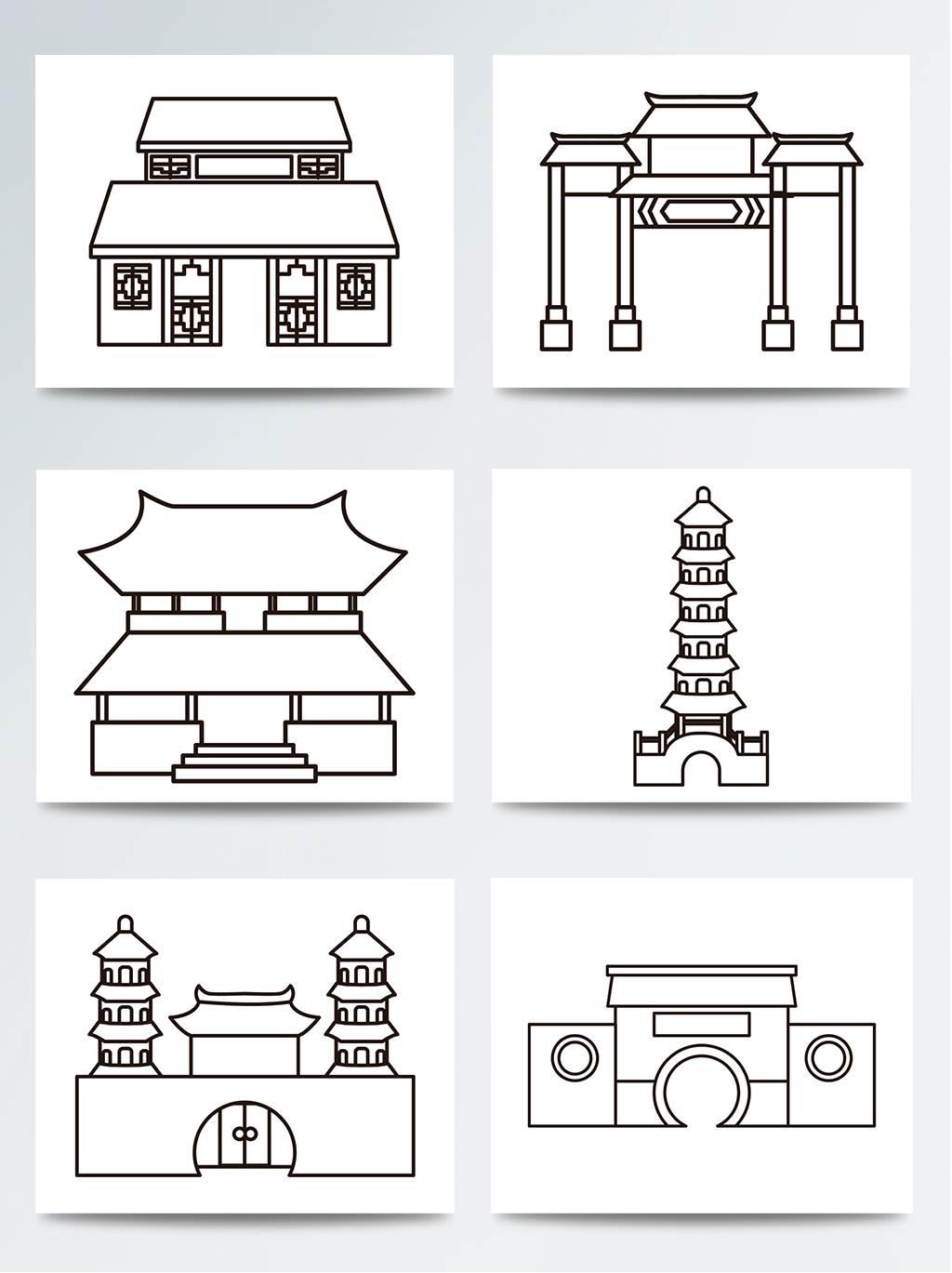 建筑简笔画 建筑简笔画幼儿园
