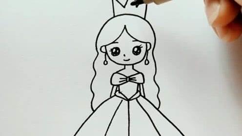 简笔画公主 简笔画公主简单又漂亮