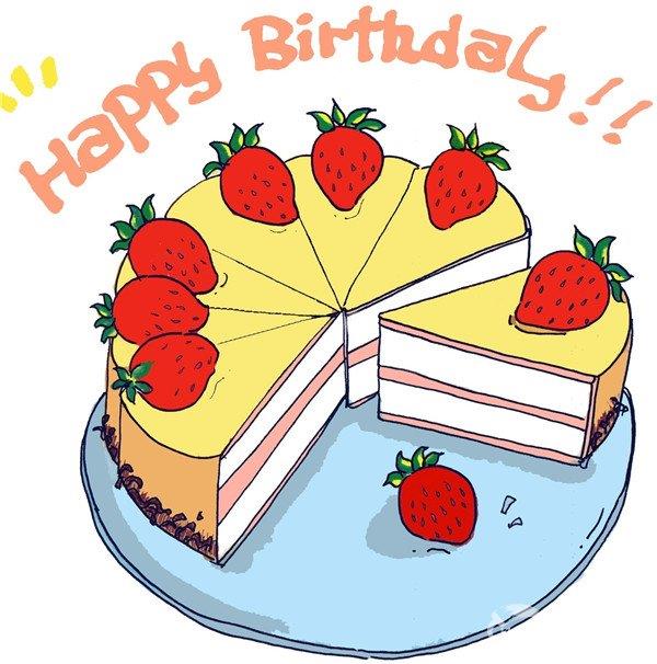 草莓蛋糕的简笔画怎么画 草莓蛋糕的简笔画步骤