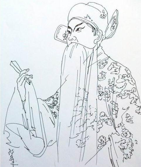 戏曲人物简笔画 戏曲人物简笔画花旦