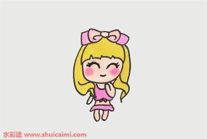 美少女怎么画 美少女简笔画步骤图